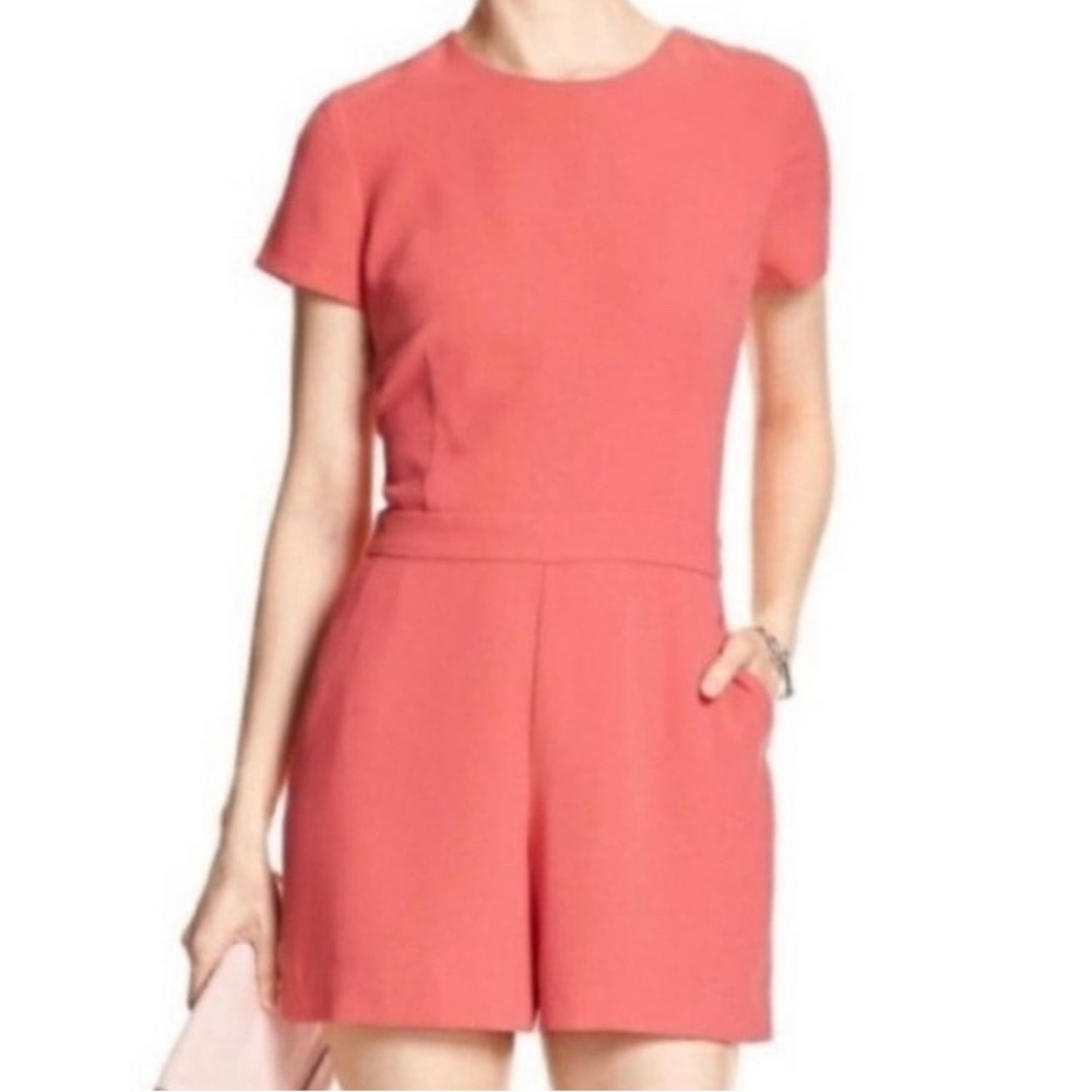 Banana republic coral romper